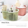 thumbnail image 2 of 3pcs Caddio de ducha portátil Tote Baskd de almacenamiento de plástico Canasta con suministros de baño de asa, 2 of 5