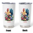 thumbnail image 5 of Booby Birdwatching Gift – Personalized Travel Tumbler 20oz with Lid, Straw and Handle – Stainless Steel Mug for Girls or Women Who Love Nature i65cQ5, 5 of 6