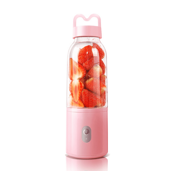 Portable Blender ,Personal Blender for Shakes and Smoothies, Mini Blender USB Rechargeable with 4 Blades, Handheld Blender,Red