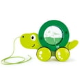 thumbnail image 5 of Hape: Pull Along - Tito - Wooden Green Turtle w/ Removable Water Swirling Shell, Wheeled Push & String Take Along Toy, Baby, Toddler & Kids Ages 1+, 5 of 8