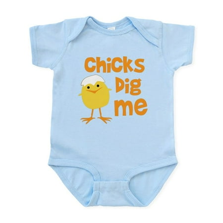 

CafePress - Chicks Dig Me Infant Bodysuit - Baby Light Bodysuit Size Newborn - 24 Months