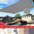 thumbnail image 2 of Vela de sombra Rectangular 300D, toldo de poliéster impermeable para jardín, Patio, natación, Camping, senderismo, 2 of 4