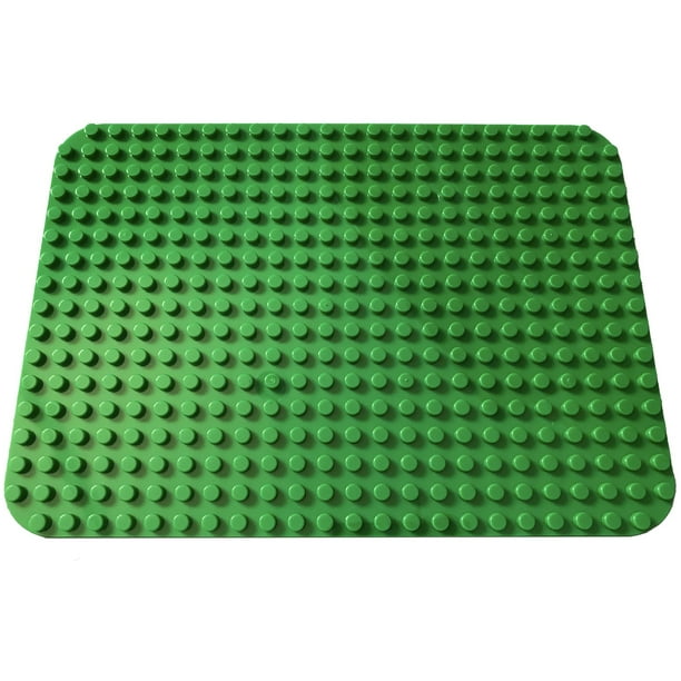 Apostrophe Games Building Block Base Plate for Large Blocks 15 x 10 (1x Green) Compatible with Major Brands, STEM Learning