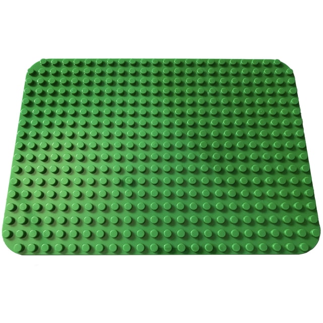 Apostrophe Games Building Block Base Plate for Large Blocks 15 x 10 (1x Green) Compatible with Major Brands, STEM Learning