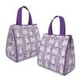 thumbnail image 2 of Bichon Dog Purple Florals Insulated Lunch Bag for Women & Adults,Large Portable Soft Cooler Lunch Bag,Thermal Food Storage Tote with Pearl Cotton,8.66L,8.75x5.75x9.5 Inch, 2 of 6