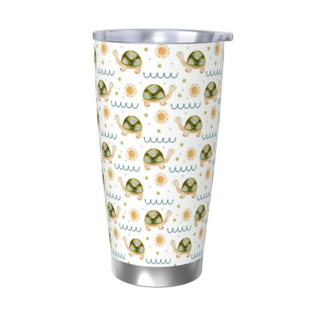 

Bingfone Sea Turtle Basking in the Sun for 20 Oz Stainless Steel Travel Mug Double Wall Water Coffee Cup for Home Office Outdoor Works Great for Ice Drinks and Hot Beverage-Without Straw