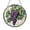 Acrylic 3.5 Inch, variant on Purple Grape Cluster Glass Suncatcher Round Window Hanging, Vineyard Fruit Decor Gift for Wine Lovers Home