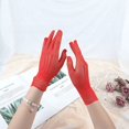thumbnail image 4 of Guantes de protección solar de primavera y otoño, protección solar, protección UV, guantes de mujer para montar a caballo, conducción, guantes blancos de encaje, cielo de verano, red de pesca fina, 4 of 5
