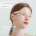 thumbnail image 6 of Smart Photochromic Sunglasses, Blue Light Glasses for Men,Bluetooth 5.4, Open Ear Sound Mic & Speakers （Blue Frame), 6 of 7