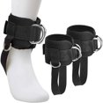 thumbnail image 2 of 1 par de correas de tobillo, puños de tobillo, puños de tobillo con anillo en D para máquinas de cable, cinturón de tobillo de entrenamiento cómodo, puños de entrenamiento acolchados ajustab, 2 of 5