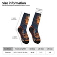thumbnail image 2 of Honeii Cowboy Boots Under Starry Sky Print Adult Socks,Crew Socks,Casual Calf Socks,Daily Wear Socks for Men & Women, Perfect for Sports, Casual and Everyday Use, 2 of 6