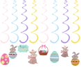 thumbnail image 1 of Fiesta De Pascua Remolino Huevo Espiral Colgante Ligero Duradero Pascua Colgante Remolino Decoraciones De Techo Cateissary HA043572-01, 1 of 5
