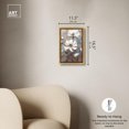 thumbnail image 5 of White Textured Flowers Canvas Elegant Floral Wall Art by Art Remedy, Gold Frame, 10" x 15", 5 of 7