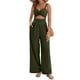 thumbnail image 1 of Mono AGERWAY, elegante de verano, con cuello en V, torcido, para mujer, verde militar, 1 of 8