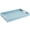 Baby Blue/Silver, variant on Rectangle Faux Leather Decorative Serving Tray with Handles,Modern Elegant Tray for Ottoman,Coffee Table,Perfume Display,Multi‑Scene Household Use