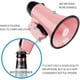 thumbnail image 4 of Portable Megaphone Bullhorn 25 Watt Power Megaphone Speaker Voice And Siren/alarm Modes (pink), 4 of 5