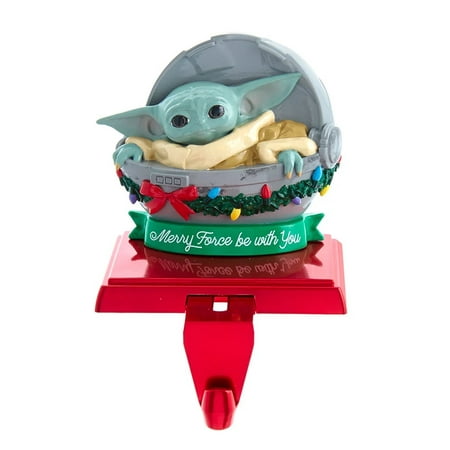 UPC 086131613319 product image for 6.75  Gray and Green Star Wars The Child Christmas Stocking Holders | upcitemdb.com