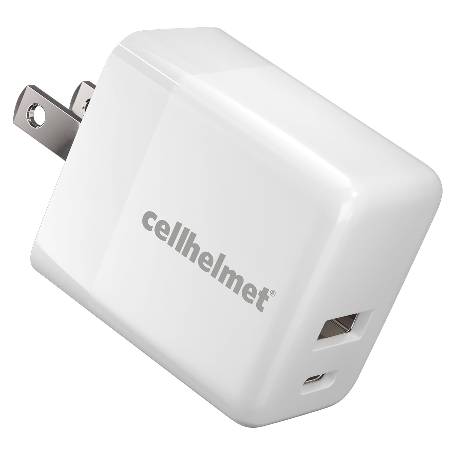 cellhelmet WALL-PD-20W-A-C 20-Watt Dual Wall Block Charger with USB and USB-C Port