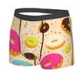 thumbnail image 2 of Wukai Donuts Print Men’s Underwear Breathable Boxer Briefs,&nbsp;Moisture Wicking & Breathable-Large, 2 of 7