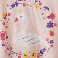 thumbnail image 6 of TOOYOU Girls Top Summer T-Shirt Cute Cartoon Swan Print Short Sleeve Tee For Toddler Adorable Baby Tee For Kids Comfortable Casual Top Size 18 -24 Months Pink, 6 of 6