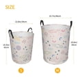 thumbnail image 5 of XMXY Round Laundry Basket Organizer, Spaceships Rocket Ships Planets Waterproof Collapsible Dirty Clothes Basket Laundry Hamper, Medium Size, 5 of 8