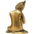 thumbnail image 2 of athizay Brass Buddha Idols 8.5 cm Resting on Knee for Living Room | Gifting | Meditation in Antique gold Finish Lord Buddha Statues for Home and Office, 2 of 5