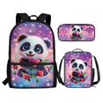 thumbnail image 3 of Yuyamidu Cute Capybara School Backpack Set 3Pcs Lightweight Casual Daypacks with Lunch Bag Pen Bag Set Lightweight Portable Lunch Box Elementary Middle School Kids Backpack, 3 of 7