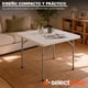thumbnail image 5 of Mesa Plegable Cuadrada 84X84X74 CM Comedor para Jardin Plegable De Plastico Resistente Tipo Portafolio Mesa de Trabajo Multiusos Comedor Grande para Jardin, 5 of 6