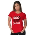 thumbnail image 3 of 500 Reasons to Love Indiana IN Pride Womens Fitted Plus Size Graphic Tee Brisco Brands 2X, 3 of 5