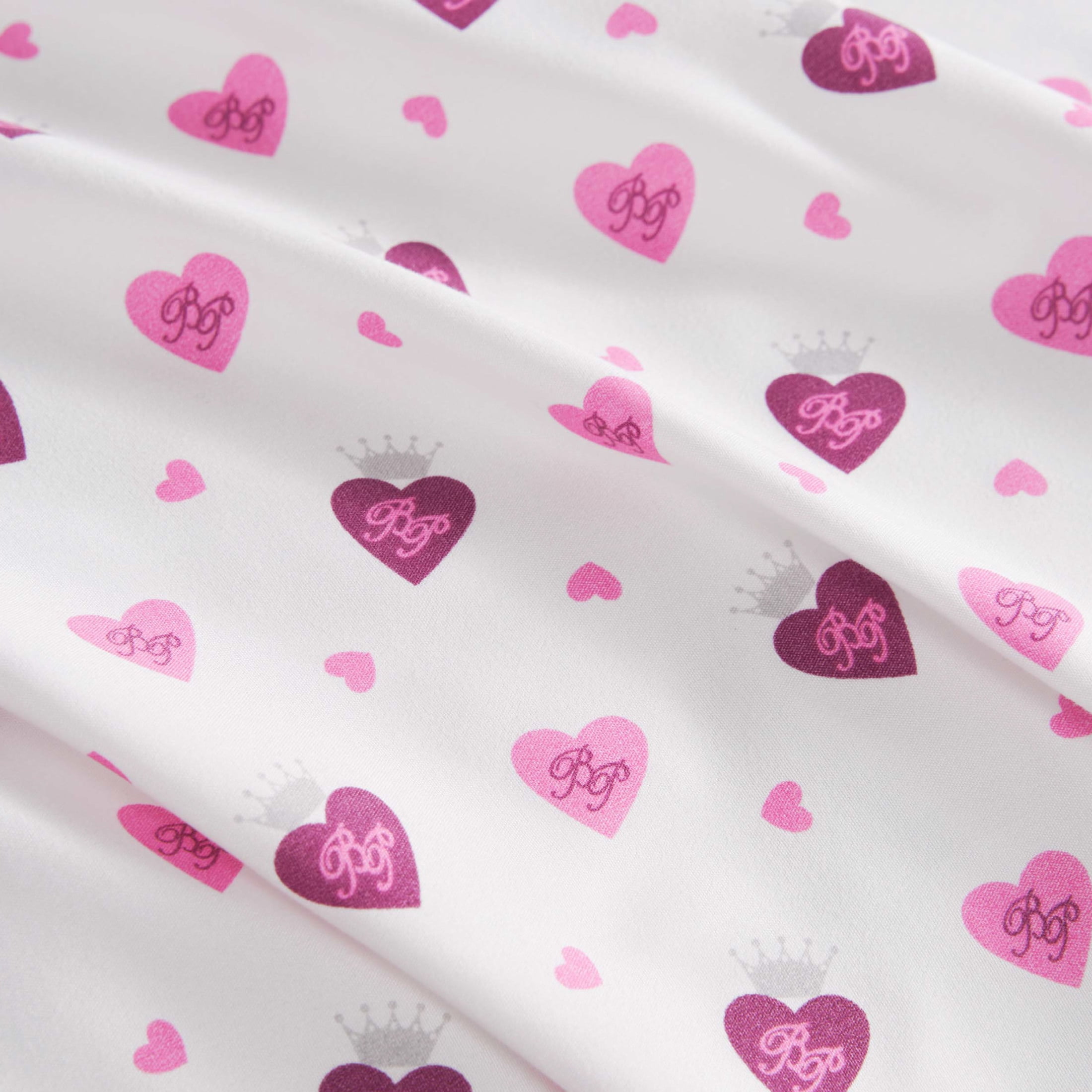 Baby Phat Printed Microfiber Sheet Sets, 4-Piece King, White