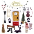 thumbnail image 1 of 1:12 Christmas Gate Mini Doll House Fairy Gate Christmas Decoration Scene Room, 1 of 8