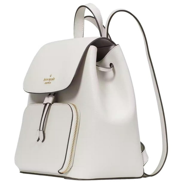 Kate Spade New York Women s Kristi Refined Grain Leather Medium Flap Backpack Quill Grey Walmart Business Supplies