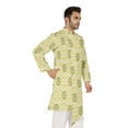thumbnail image 3 of Atasi Indian Designer Kurta For Mens Casual Traditional Printed Ethnic Long Shirt Kurta, 3 of 7