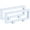 White, variant on uxcell 2 Pcs 3D Floating Display Case, 7.1 x 2.8 x 0.8 Inch Floating Frame Display Holder Stand, Transparent PE Jewelry Storage Box, White