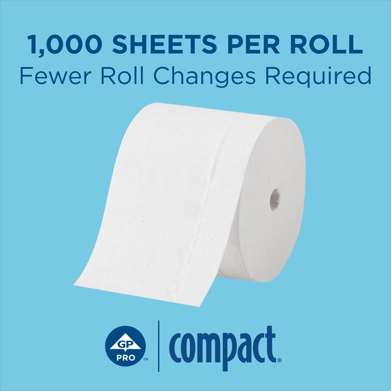 Georgia-Pacific Compact Coreless Recycled Toilet Paper, 1000