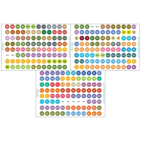 doTERRA Essential Oils Labels - Includes ALL OILS as of Spring 2017 - Includes Multiple doTERRA Bottle Cap Stickers for ALL doTERRA Oils - Perfect Lid Stickers to Keep Your Oils (Best Labels For Essential Oil Bottles)