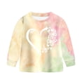 thumbnail image 6 of KPOPLK Little Girls Outfits 2 Piece Toddler Long Sleeve Sweatshirt Leggings Pants Fall Winter Clothing Set 1-7 Years Size 3-4 Years, 6 of 9