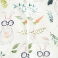 thumbnail image 5 of Toddler Baby Boy Easter Shorts Set Cartoon Print Shirt Short Sleeve Button Down Top Solid Shorts Summer Outfit, 5 of 9