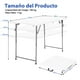 thumbnail image 3 of Costway Mesa Plegable Camping Mesa de Picnic Portátil con Ajuste de Altura Mesa de Comedor para Interior y Exterior 120 x 60 x 48,5/62/74,5 cm, 3 of 10