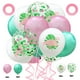 thumbnail image 3 of KAKOWELY Juego de 22 globos de látex de 12 pulgadas con temática hawaiana, globos de flamenco de verano, recuerdos de fiesta de cumpleaños con 2 cintas para bodas y fiestas de cumpleaños., 3 of 4