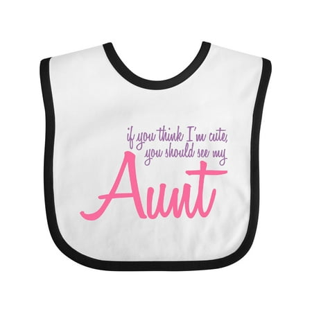 

Inktastic Cute Aunt Gift Baby Boy or Baby Girl Bib