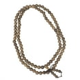 thumbnail image 3 of EeaseMX Pulsera de cuentas de Buda de wengué natural, 108 cuentas redondas, hecha a mano, accesorios de joyería de oración budista para adultos, mujeres y hombres., 3 of 7