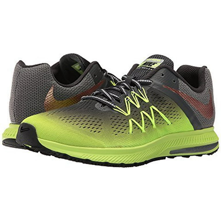 zegen Onheil Afwijzen Nike Men's Zoom Winflo 3 Shield Running Shoe, Volt/Bronze, 13 D(M) US -  Walmart.com