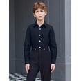 thumbnail image 6 of Arshiner Boys Long Sleeve Dress Shirt Button Down Shirts Formal School Uniform Shirt, 6 of 6