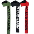 thumbnail image 3 of Gorilla Pump Straps Deluxe para Gimnasio y Levantamiento de Pesas, Fitness de Alta Sujeción, Comodidad y Estabilidad para Entrenamientos Intensos Crossfit Ejercicio Gym Never Give Up (Rojo Impacto), 3 of 5