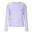 thumbnail image 7 of Women's UPF50+ Rash Guard Sun Shirts, Long Sleeve UV Protection Quick Dry Shirt for Women Workout Hiking Swimming Tops(Purple1,S), 7 of 7