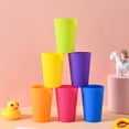 thumbnail image 1 of Nogis 9 Ounce Kids Cups, 12 Pack Kids Plastic Cups In 12 Assorted Colors, Kids Drinking Cups, Toddler Cups, Cups for Kids Toddlers, Unbreakable Toddler Cups, 1 of 9
