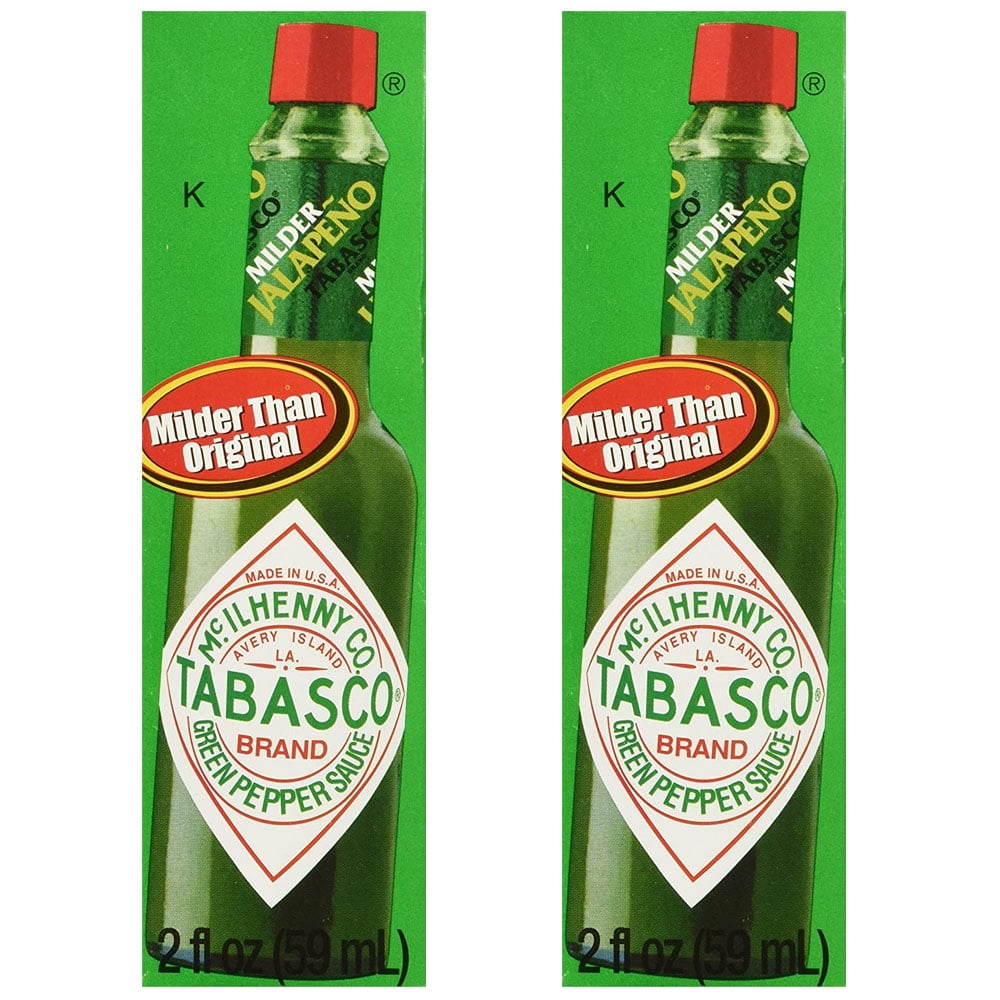 Tabasco Green Pepper Sauce, 2 Oz, 2 Pack