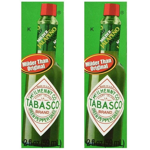 Tabasco Green Pepper Sauce, 2 Oz, 2 Pack
