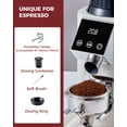 thumbnail image 7 of Tuni G1 Conical Burr Coffee Grinder, 48 Grind Settings Anti-static Burr Mill, Precision Electronic Timer and LED Touchscreen for Espresso/Drip/Cold Brew/French Press, Stainless Steel, Ivory, 7 of 7